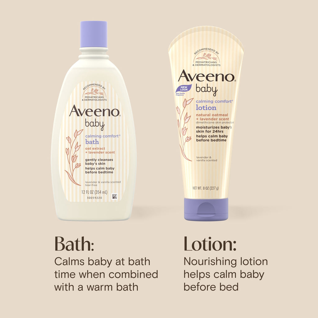 Aveeno Baby Calming Comfort Bath and Body Lotion Set