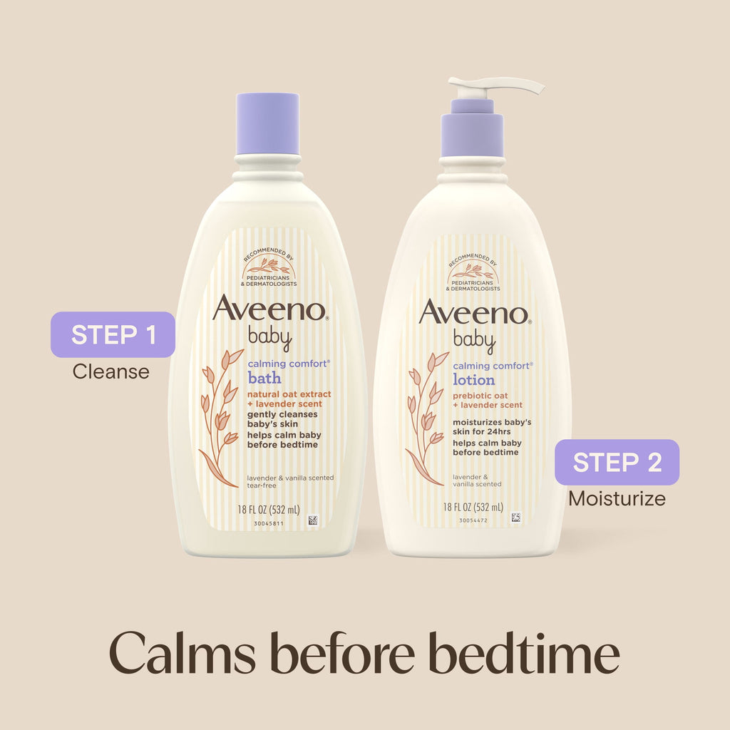 Aveeno Baby Nighttime Calming Comfort Bath, 18 Fl oz