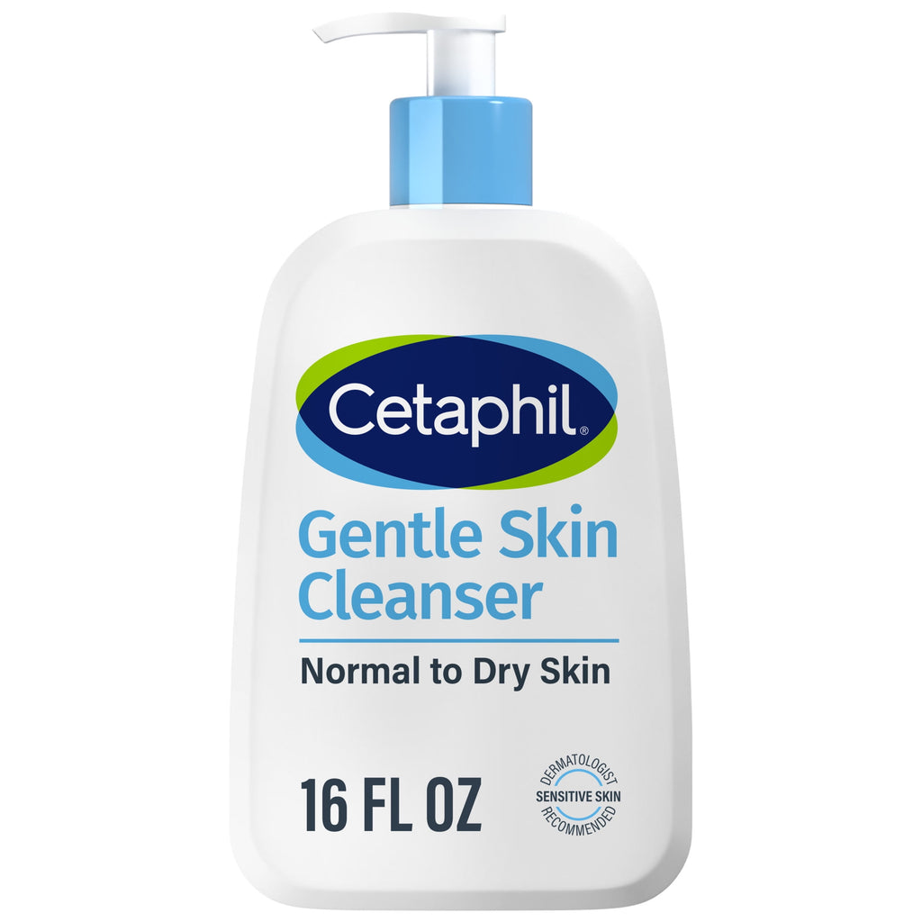 (2 pack) Cetaphil Face Wash Hydrating Gentle Skin Cleanser for Dry to Normal Sensitive Skin, 16 oz