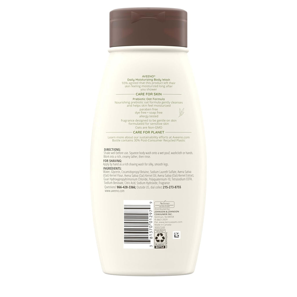 Aveeno Daily Moisturizing Body Wash - 18 Oz, 3 Pack