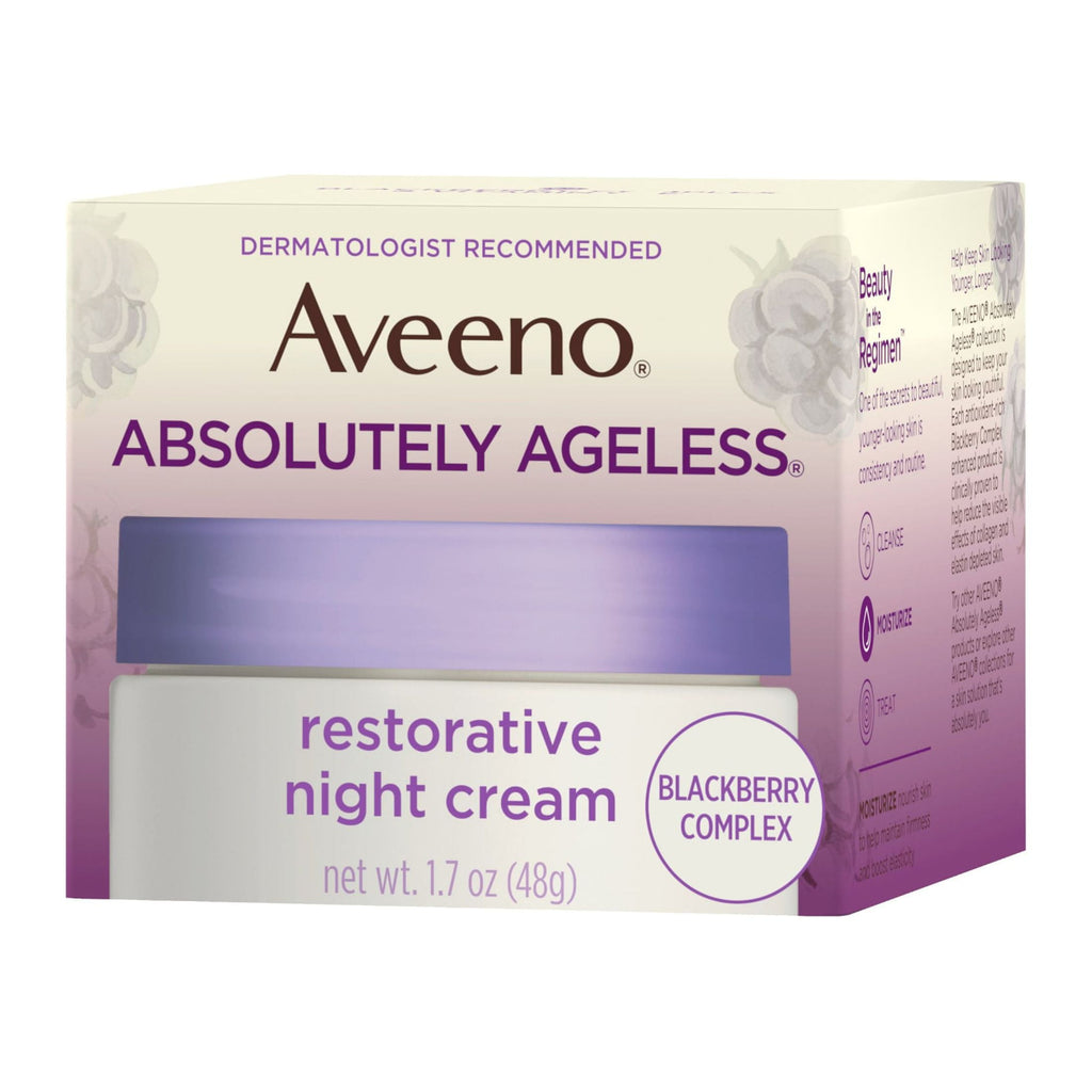 Aveeno Absolutely Ageless Restorative Night Cream for Face, 1.7 oz