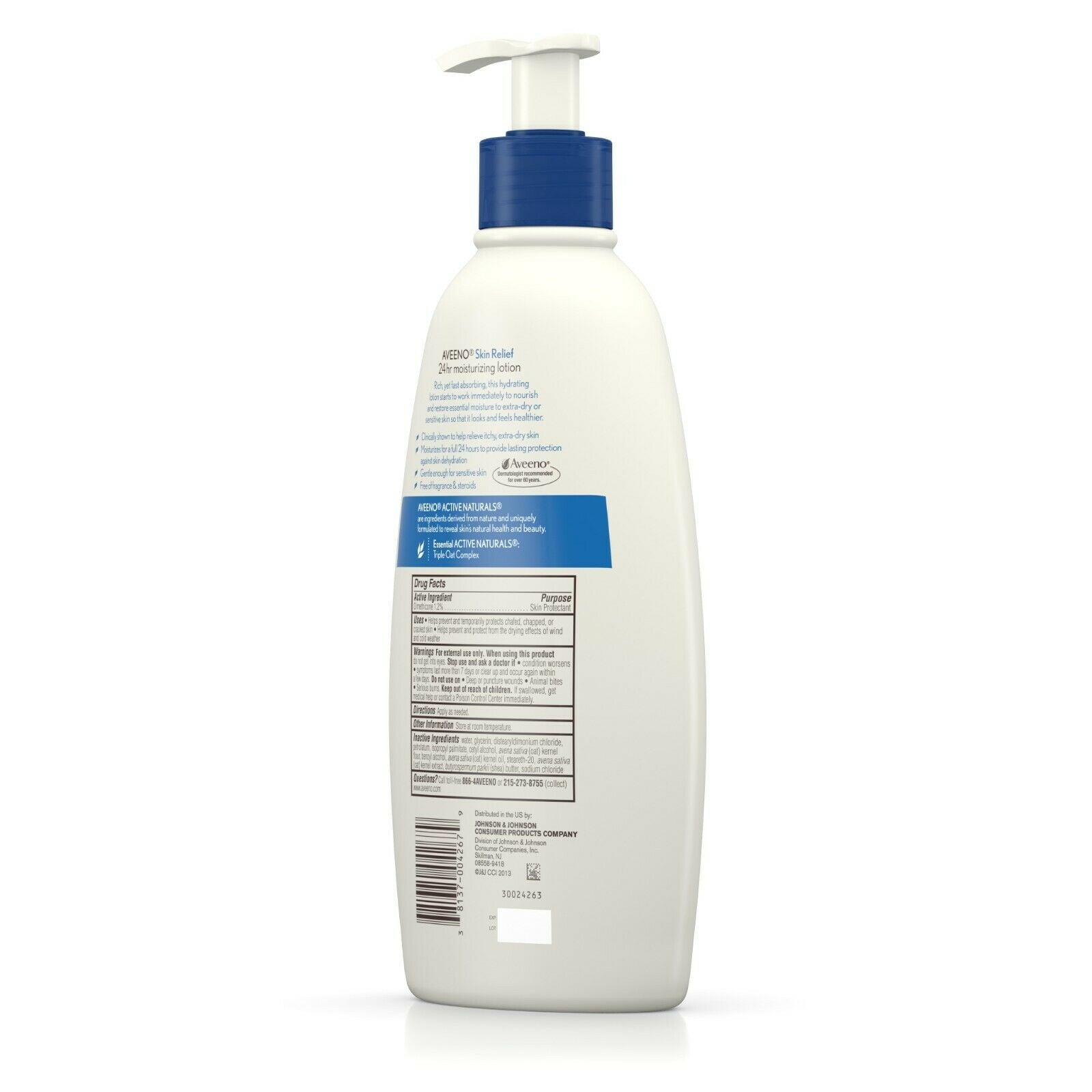 AVEENO Active Naturals Skin Relief 24 Hour Moisturizing Lotion, 18 Oz (Pack of 2)