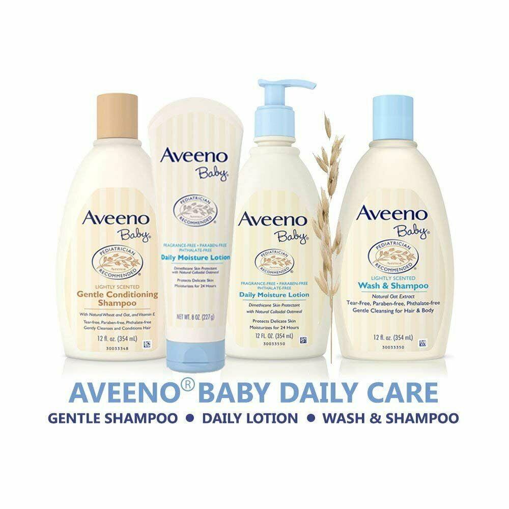 AVEENO Baby Wash & Shampoo, Lightly Scented 12 oz