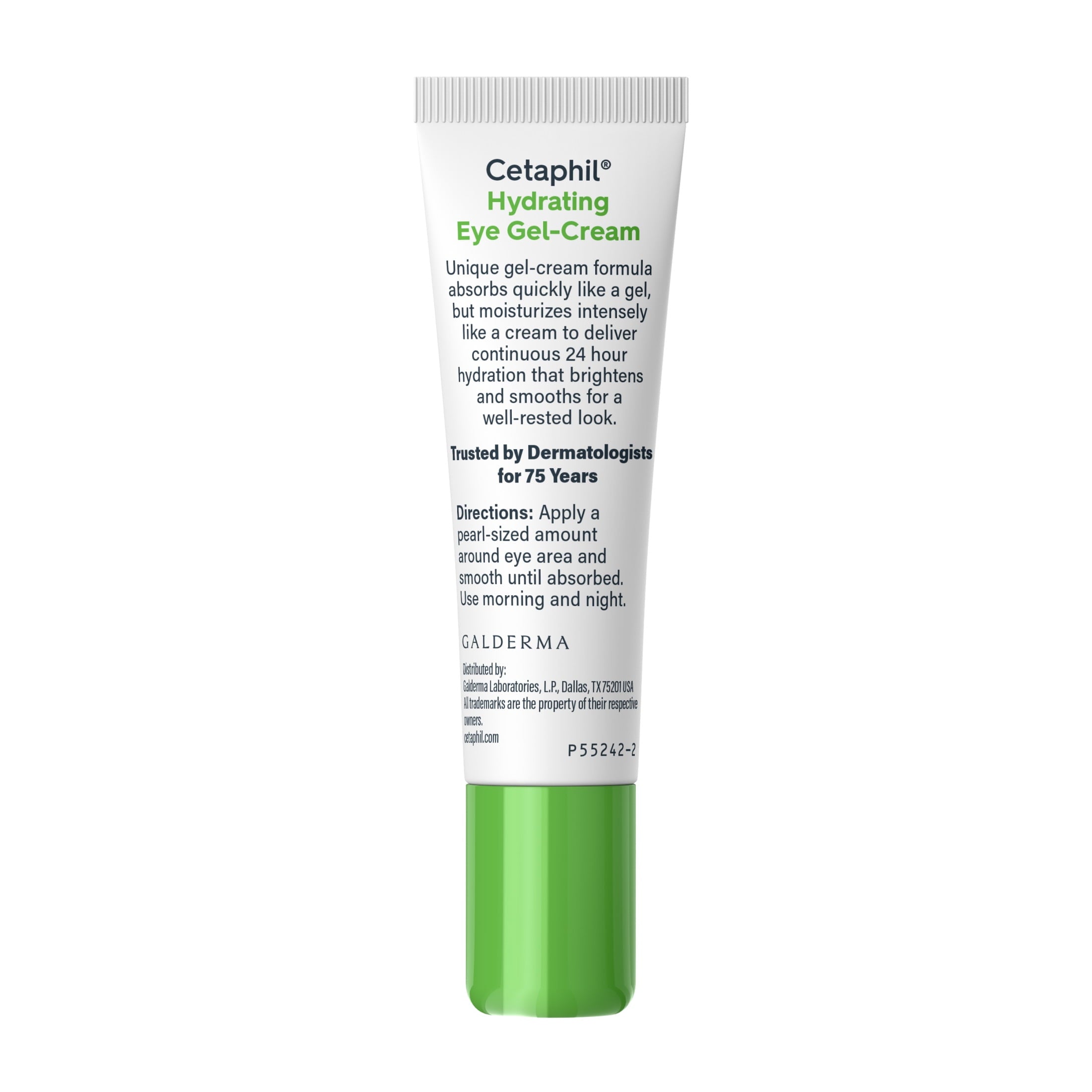 Cetaphil Daily Hydrating Eye Gel Cream for Sensitive Skin with Hyaluronic Acid, 0.5 fl oz
