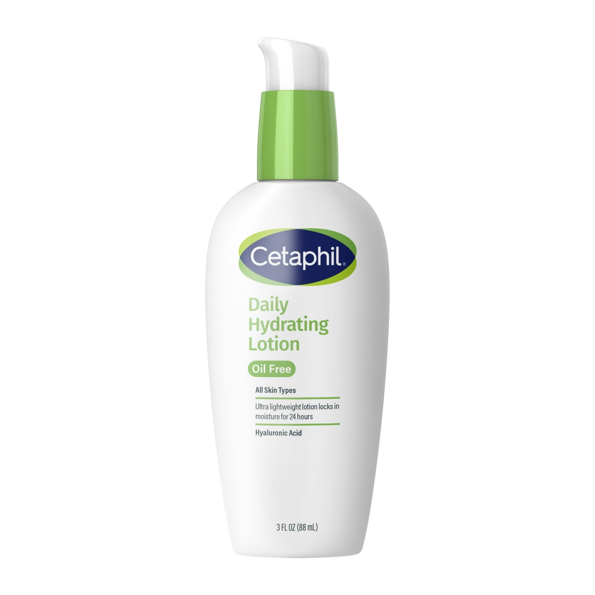 Cetaphil Daily Hydrating Lotion with Hyaluronic Acid, 3 Oz - 2 Pack
