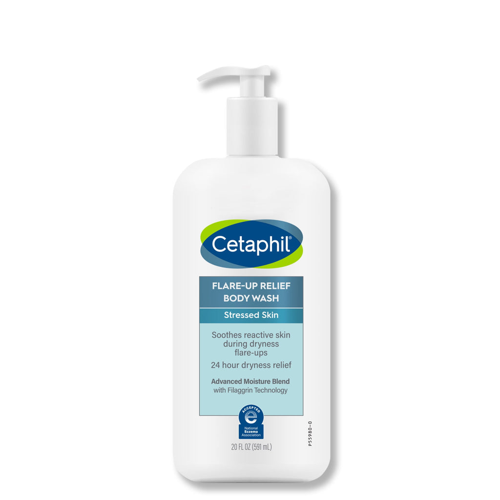 Cetaphil Daily Use Moisturizing Flare Up Relief Body Wash, Otameal, Unscented, 20 fl oz