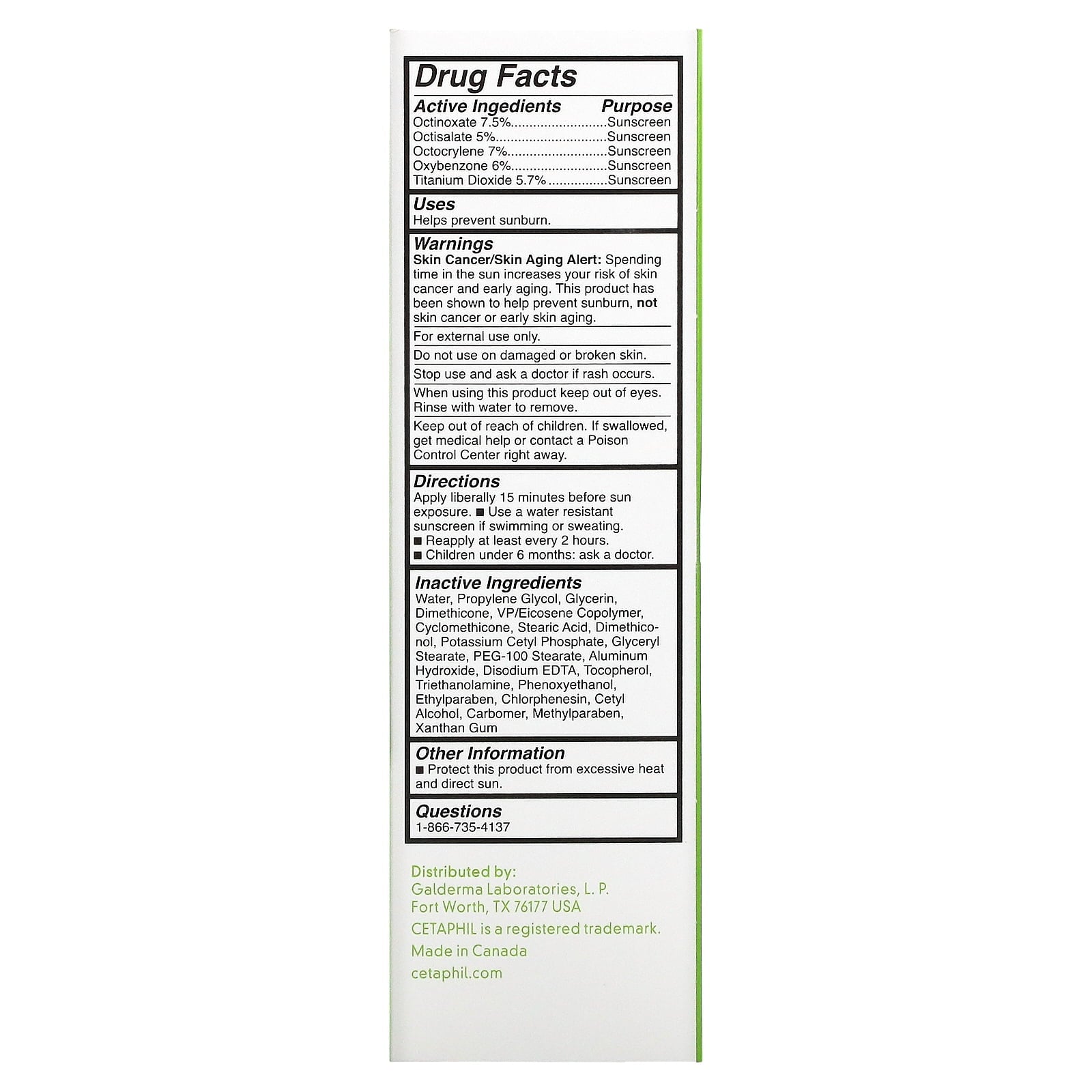 Cetaphil, Daily Facial Moisturizer, SPF 50+, 1.7 fl oz (50 ml)