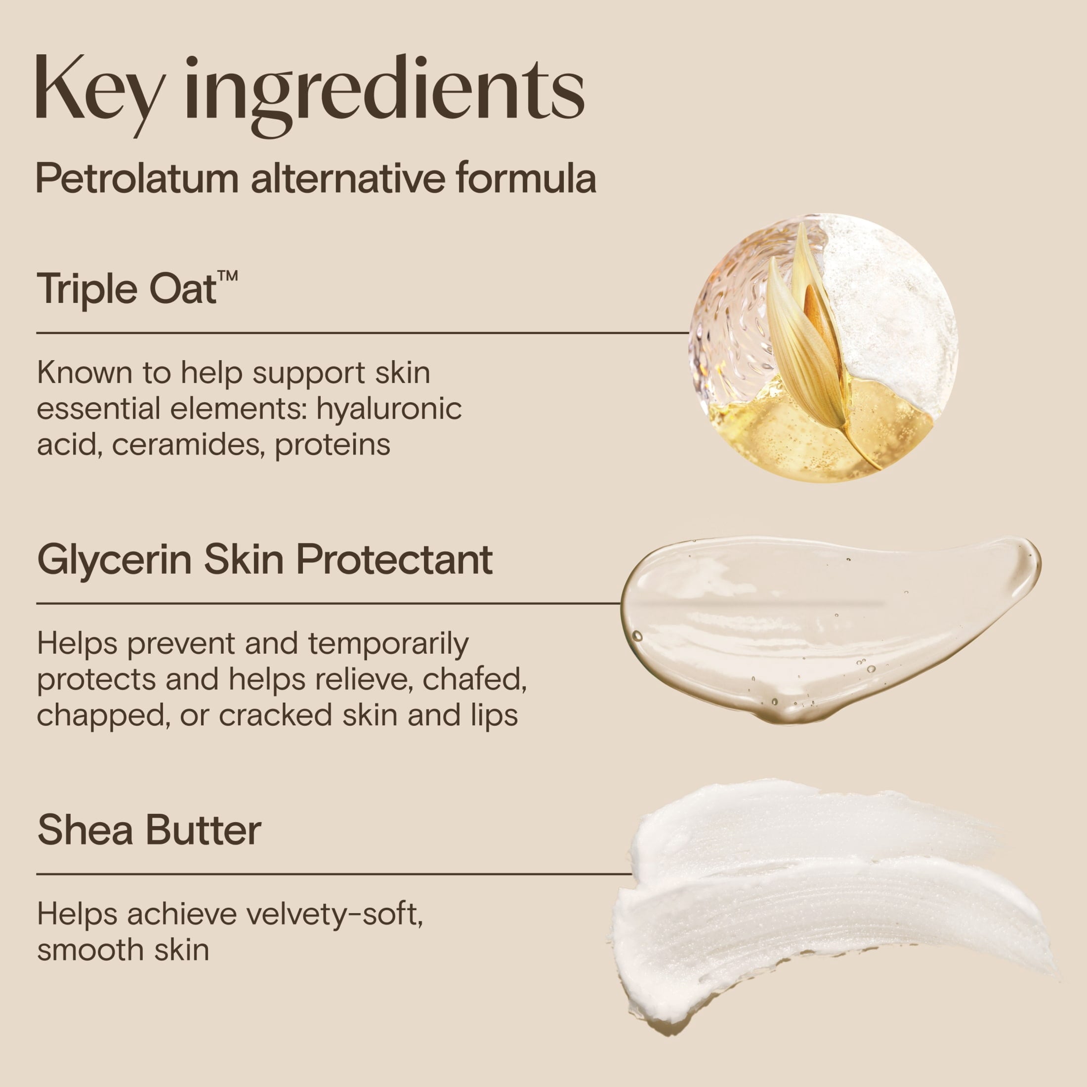 Aveeno Skin Relief Healing Ointment for Dry, Cracked Skin, Glycerin, Non-Greasy, 2 oz