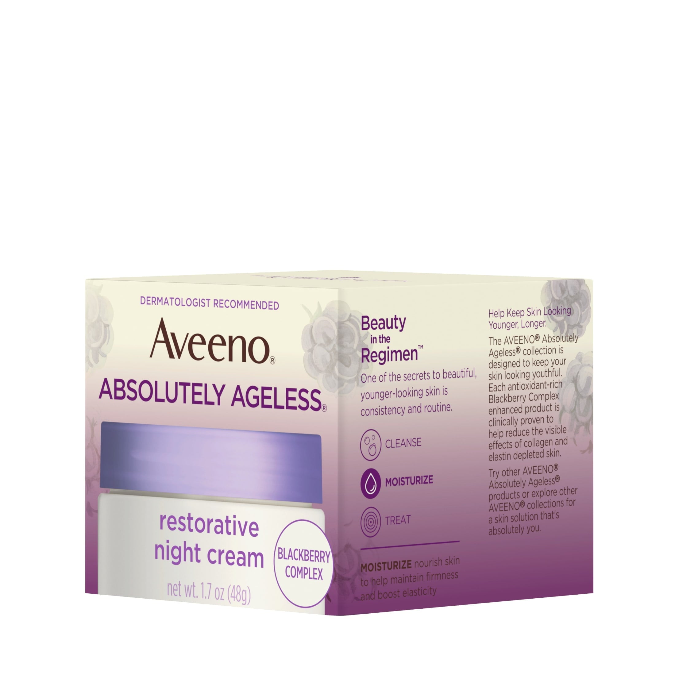 Aveeno Absolutely Ageless Restorative Night Cream for Face, 1.7 oz