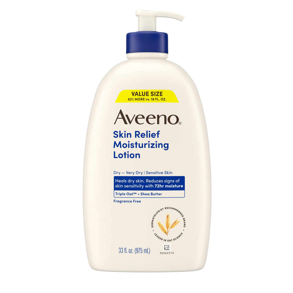 (3 pack) Aveeno Skin Relief Moisturizing Body Lotion, Value Size, 33 Fl oz