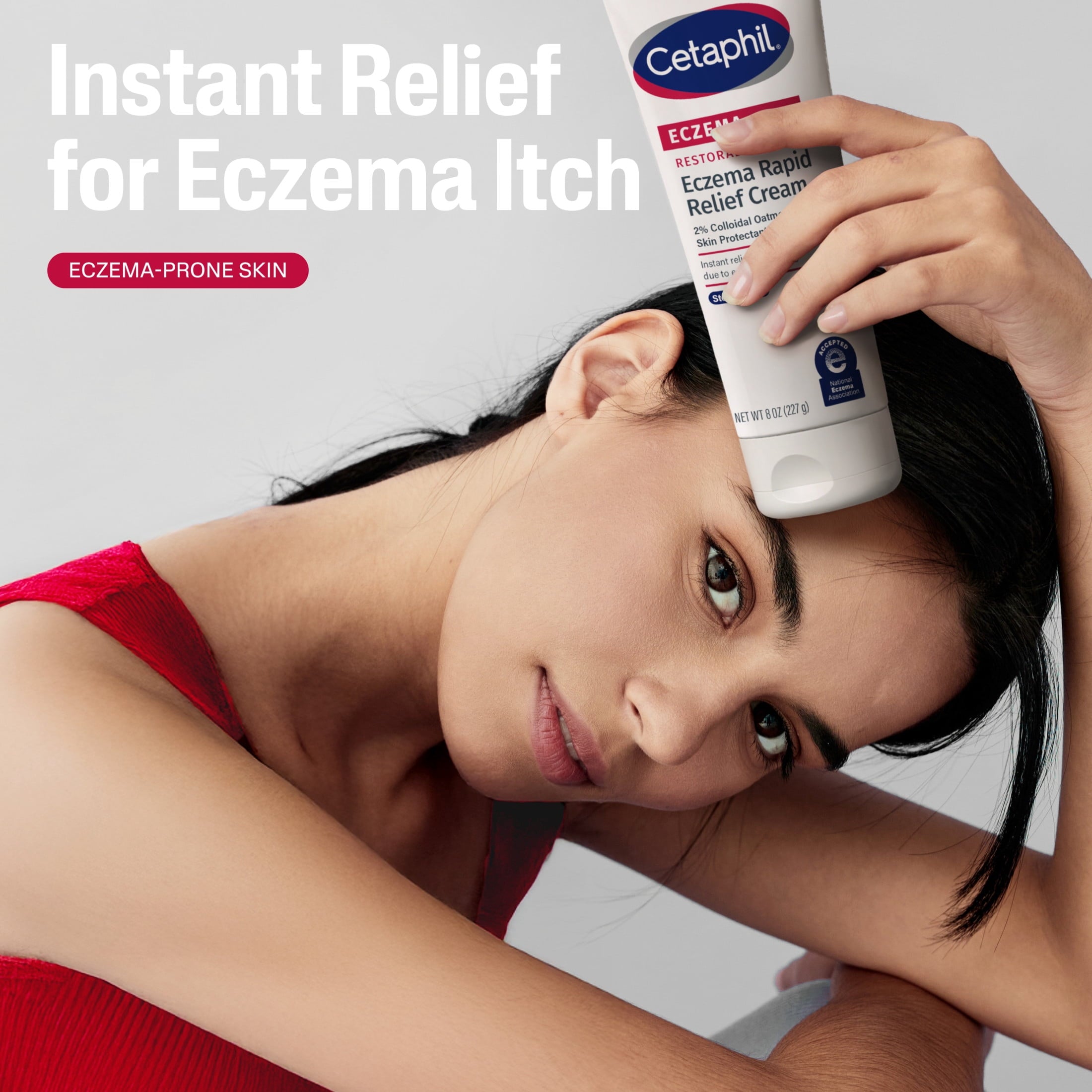 (3 pack) Cetaphil Restoraderm Rapid Relief Cream for Eczema Prone Skin, Unscented, 8 fl oz