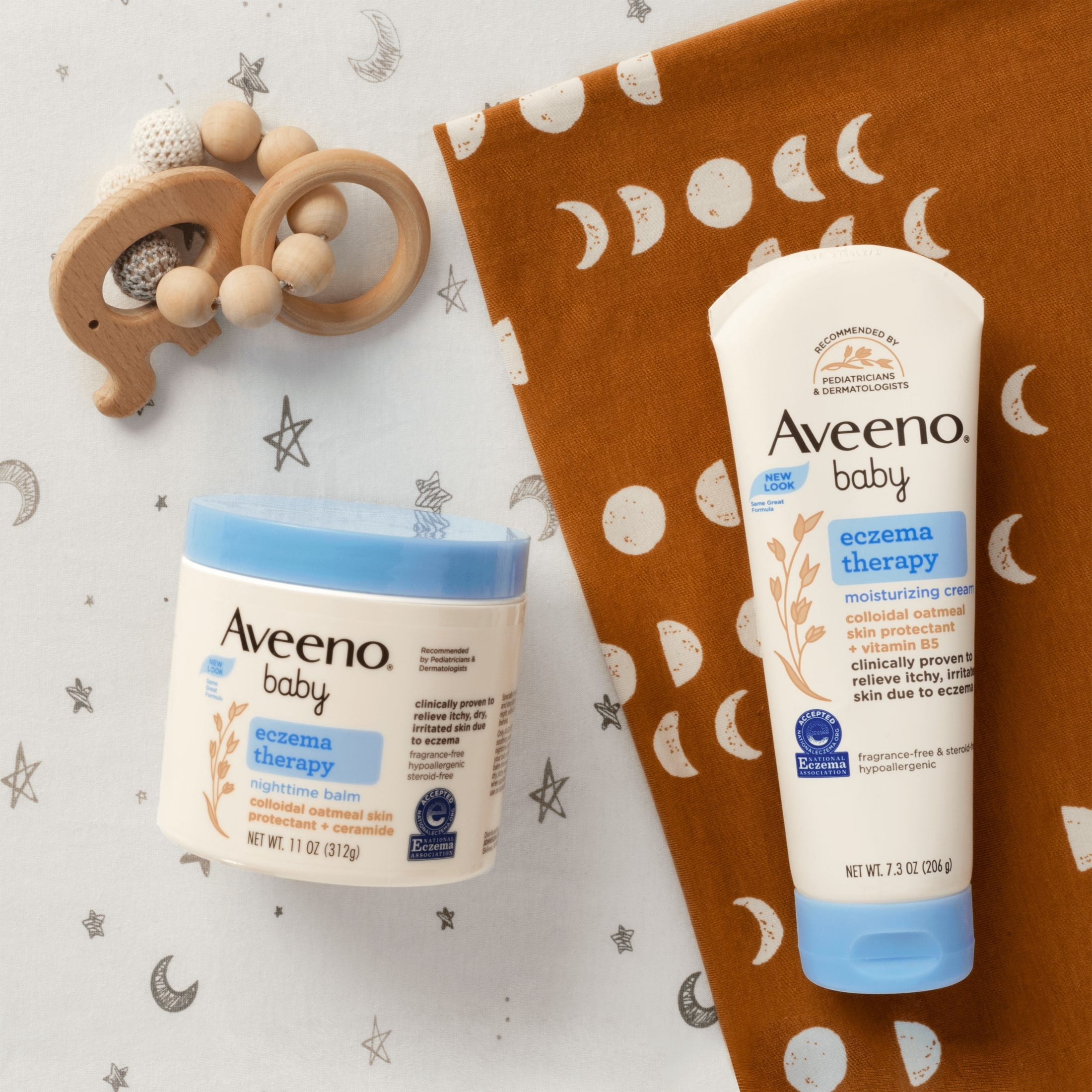 Aveeno Baby Eczema Therapy Moisturizing Cream Body Lotion with Oatmeal, 5 oz