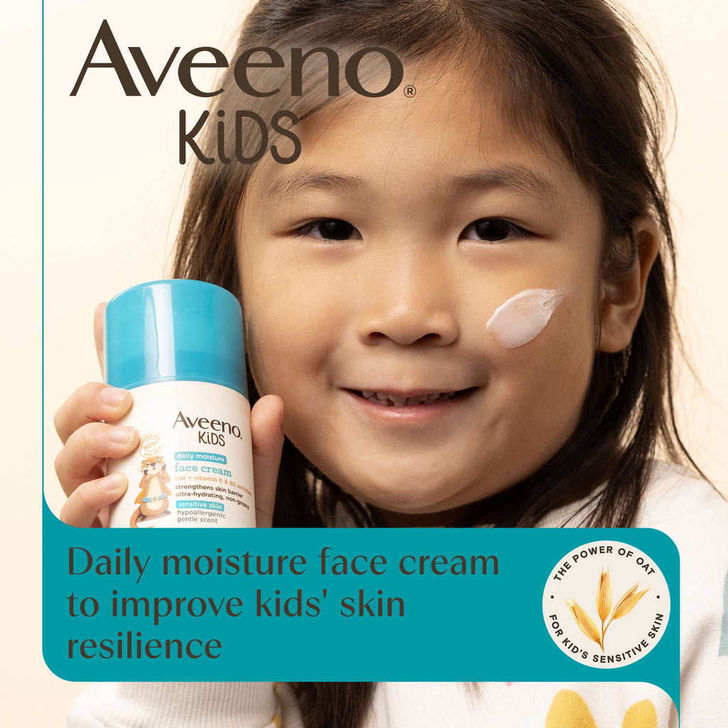 Aveeno Kids Daily Moisture Face Cream for Sensitive Skin, 1.5 oz