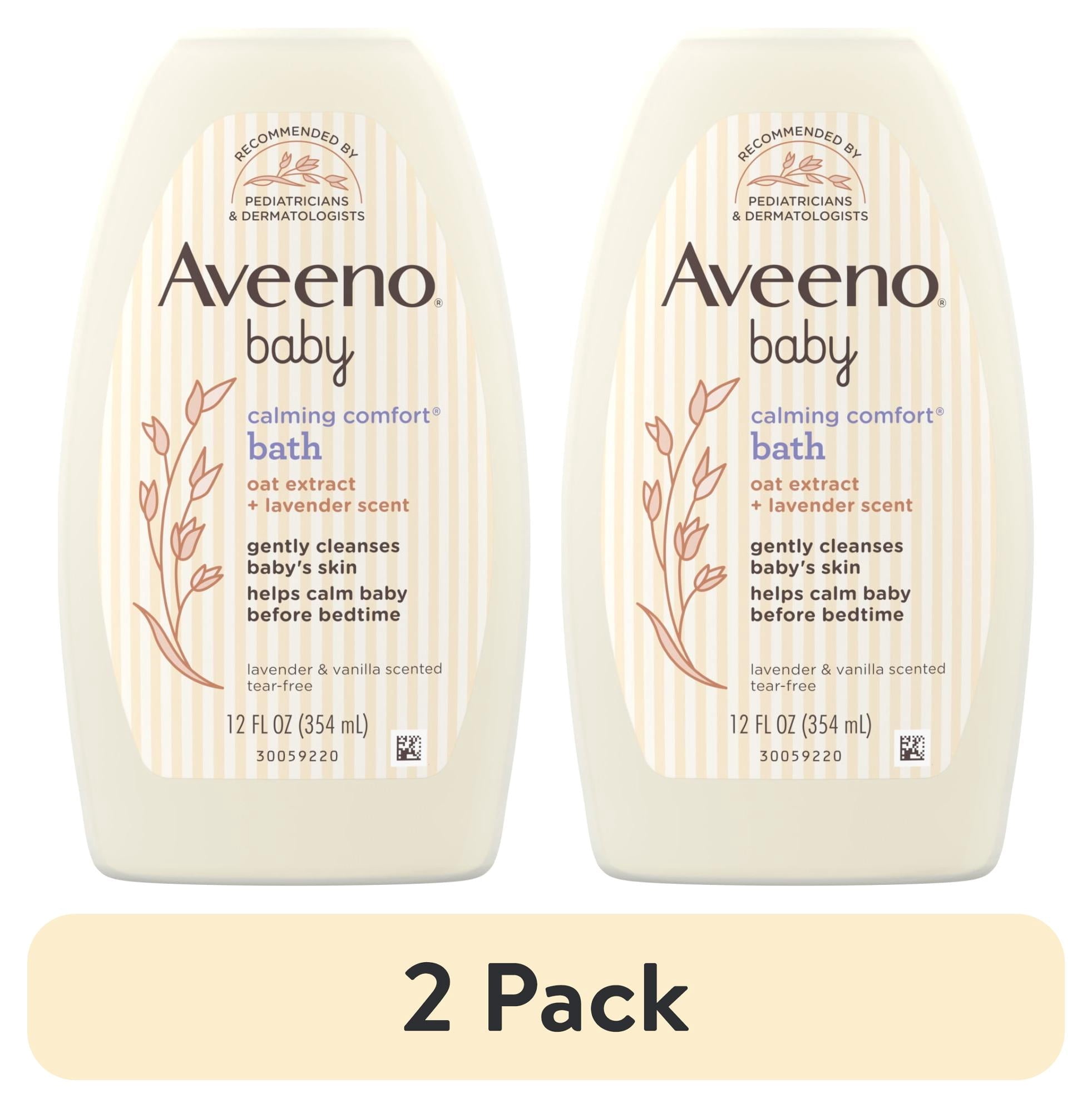 (2 pack) Aveeno Baby Calming Comfort Bath & Wash, Lavender & Vanilla, 12 fl. oz