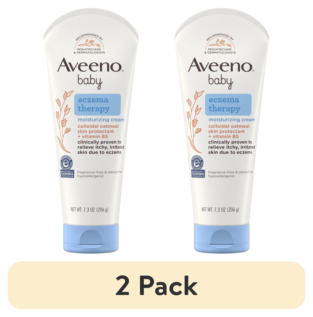 (2 pack) Aveeno Baby Eczema Therapy Moisturizing Cream, 7.3 oz