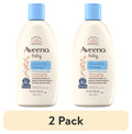(2 pack) Aveeno Infant Baby Cleansing Therapy Moisturizing Bath Body Wash, Oatmeal, 8 fl oz