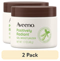 (2 pack) Aveeno Positively Radiant Brightening Gel Face Moisturizer, 1.7 oz