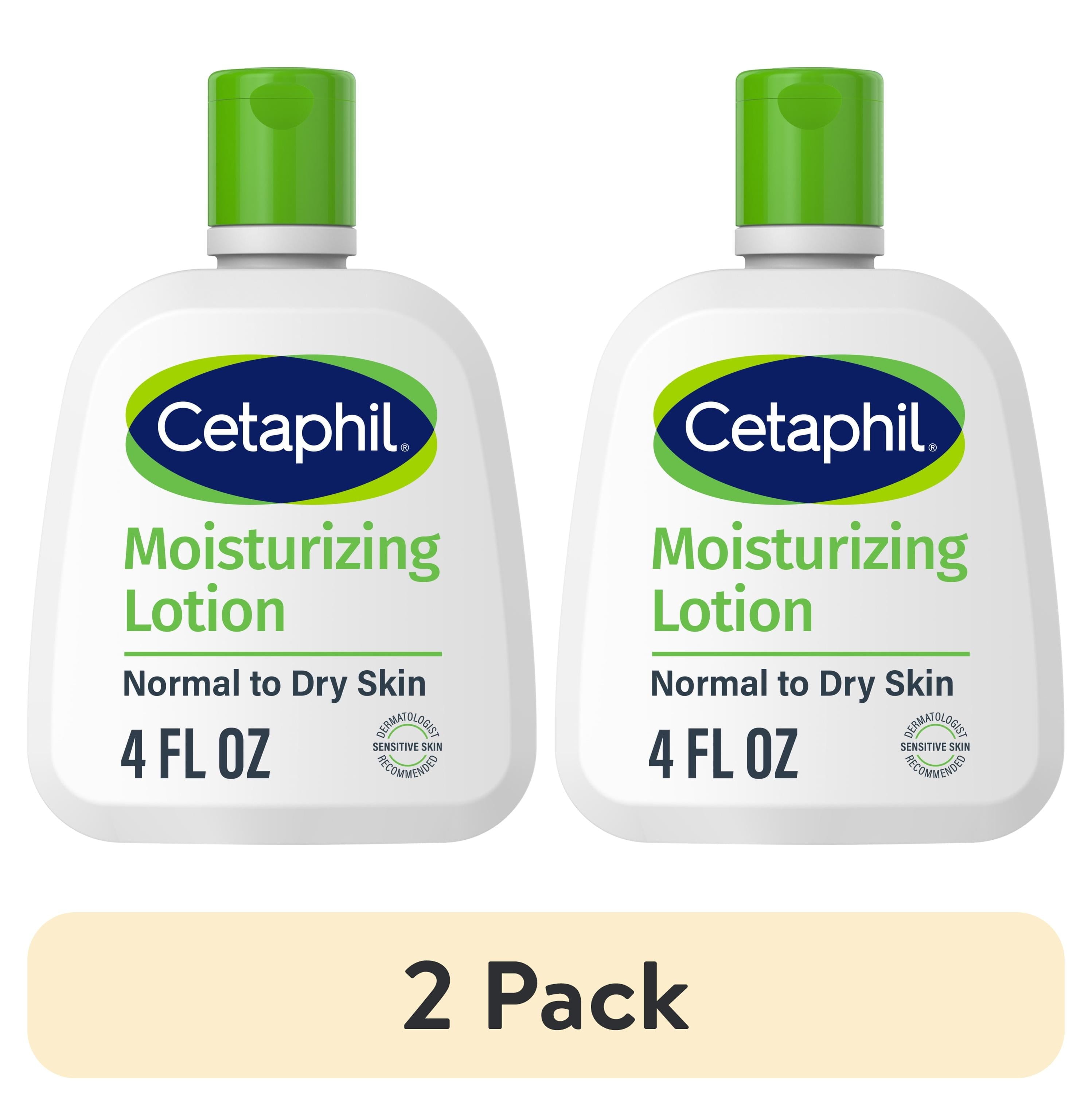 (2 pack) Cetaphil Moisturizing Lotion Hydrating Lotion for All Skin Types, Sensitive Skin, 4 oz