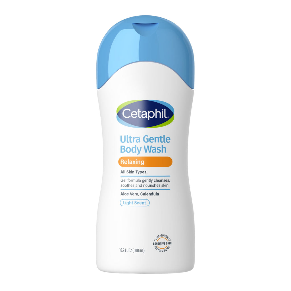 Cetaphil Ultra Gentle Relaxing Body Wash, For All Skin Types, Marigold Extract, 16.9 oz