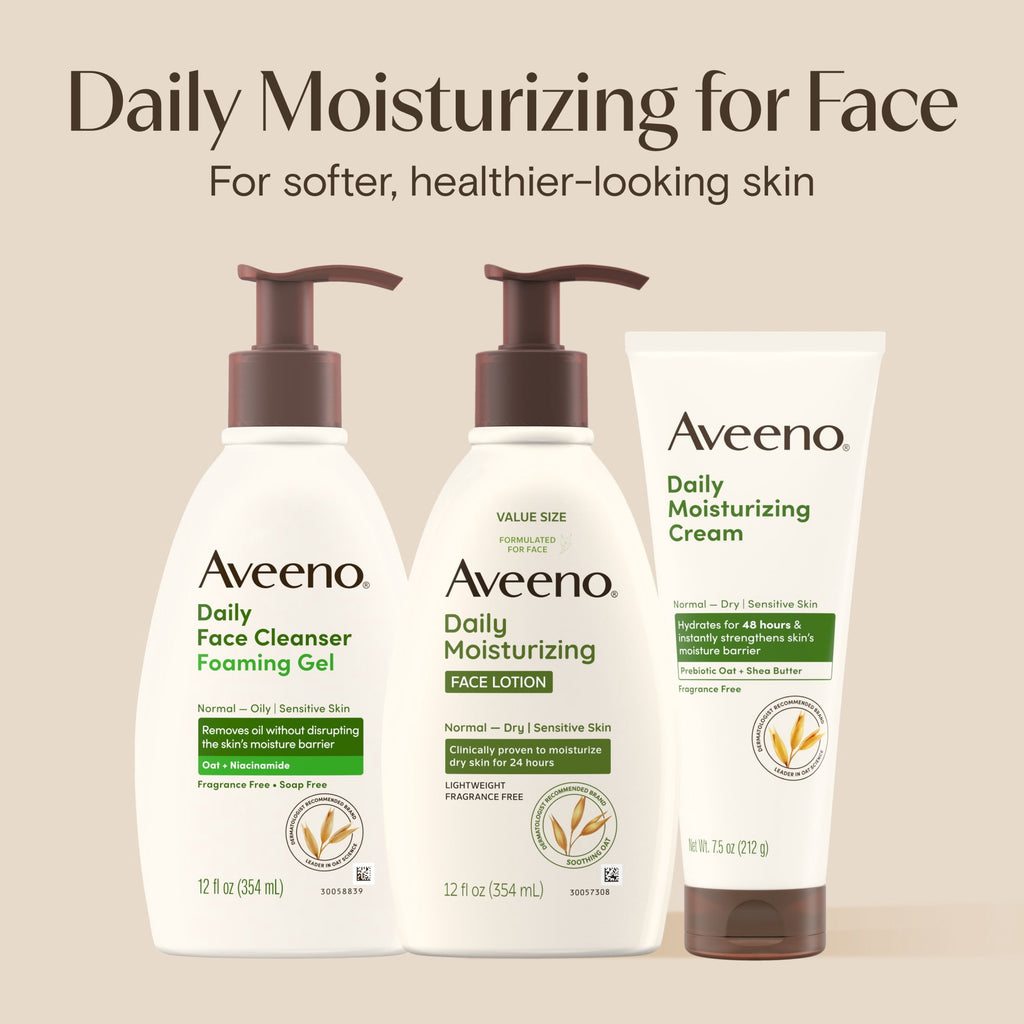 Aveeno Daily Moisturizing Face Lotion with Oat for Dry Skin