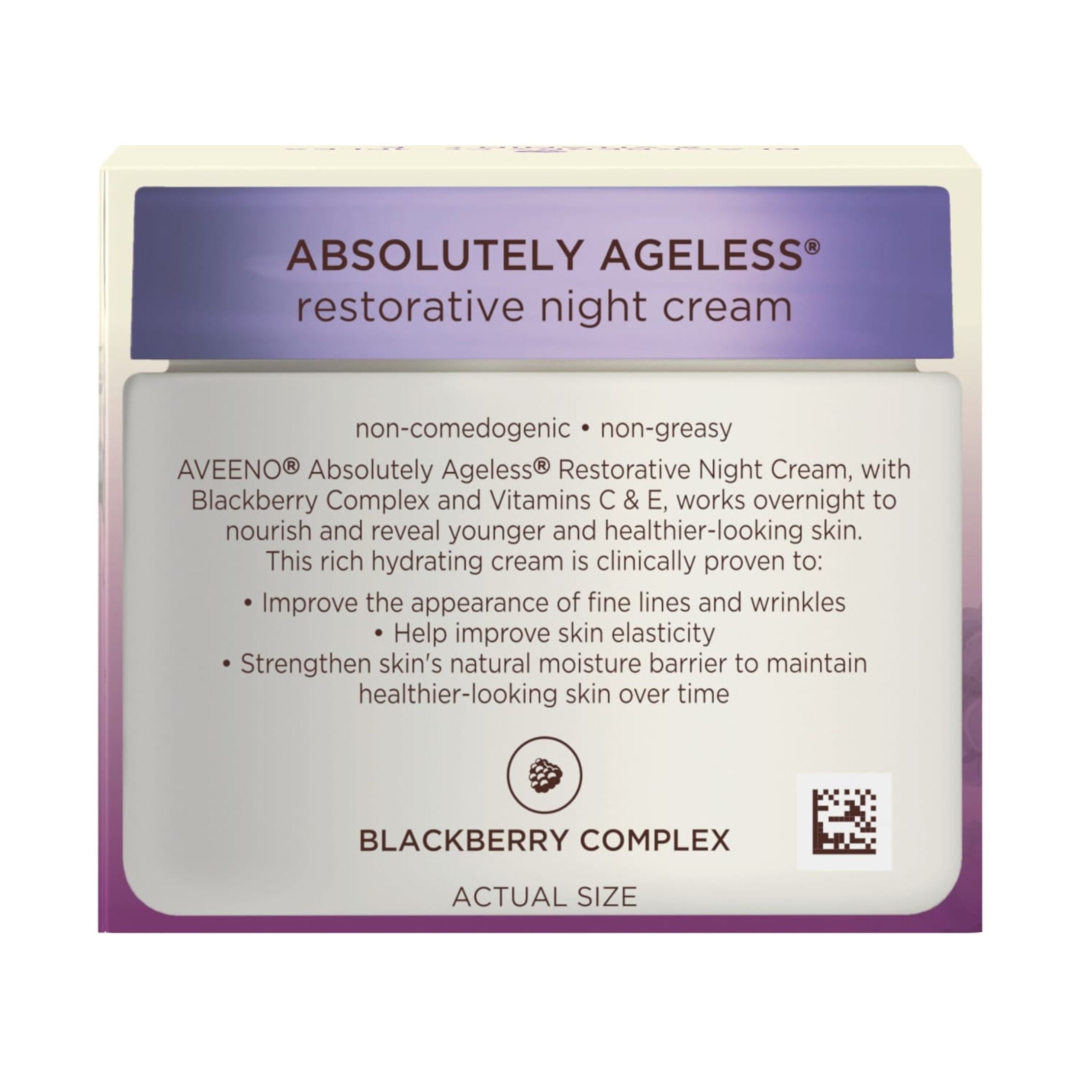 Aveeno Absolutely Ageless Restorative Night Cream for Face, 1.7 oz