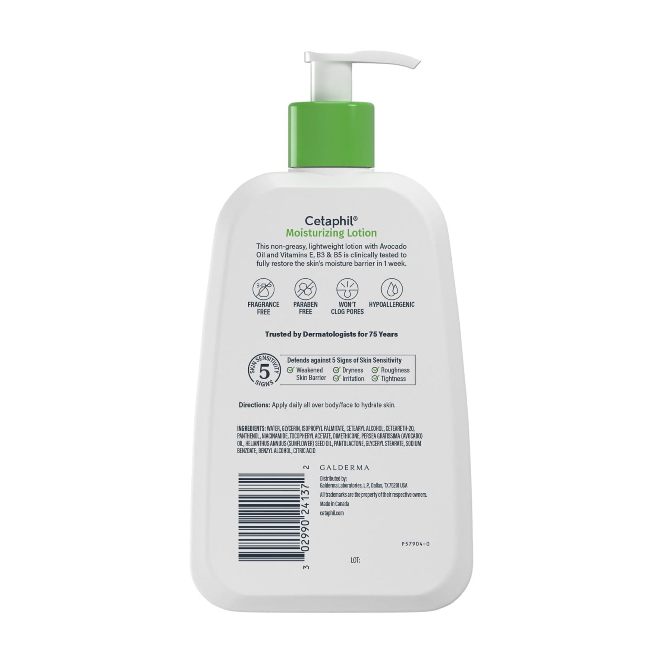 (2 pack) Cetaphil Moisturizing Lotion for Normal to Dry Skin, Hydrating Fragrance Free, 8 fl oz