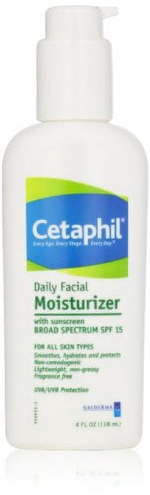 3 Pack - Cetaphil Daily Facial Moisturizer With SPF 15 4oz Each