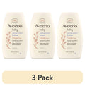 (3 pack) Aveeno Baby Calming Comfort Moisturizing Bedtime Body Lotion for Baby and Toddler, 18 fl oz