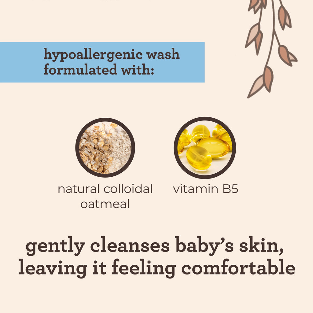 (2 pack) Aveeno Infant Baby Cleansing Therapy Moisturizing Bath Body Wash, Oatmeal, 8 fl oz