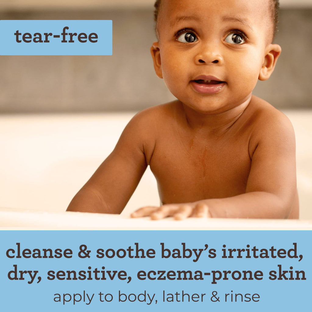 (2 pack) Aveeno Infant Baby Cleansing Therapy Moisturizing Bath Body Wash, Oatmeal, 8 fl oz
