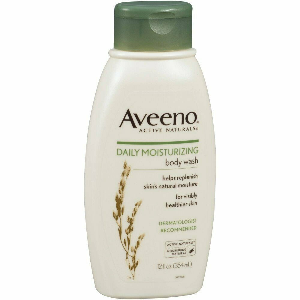 AVEENO Active Naturals Daily Moisturizing Body Wash 12 oz Pack of 7