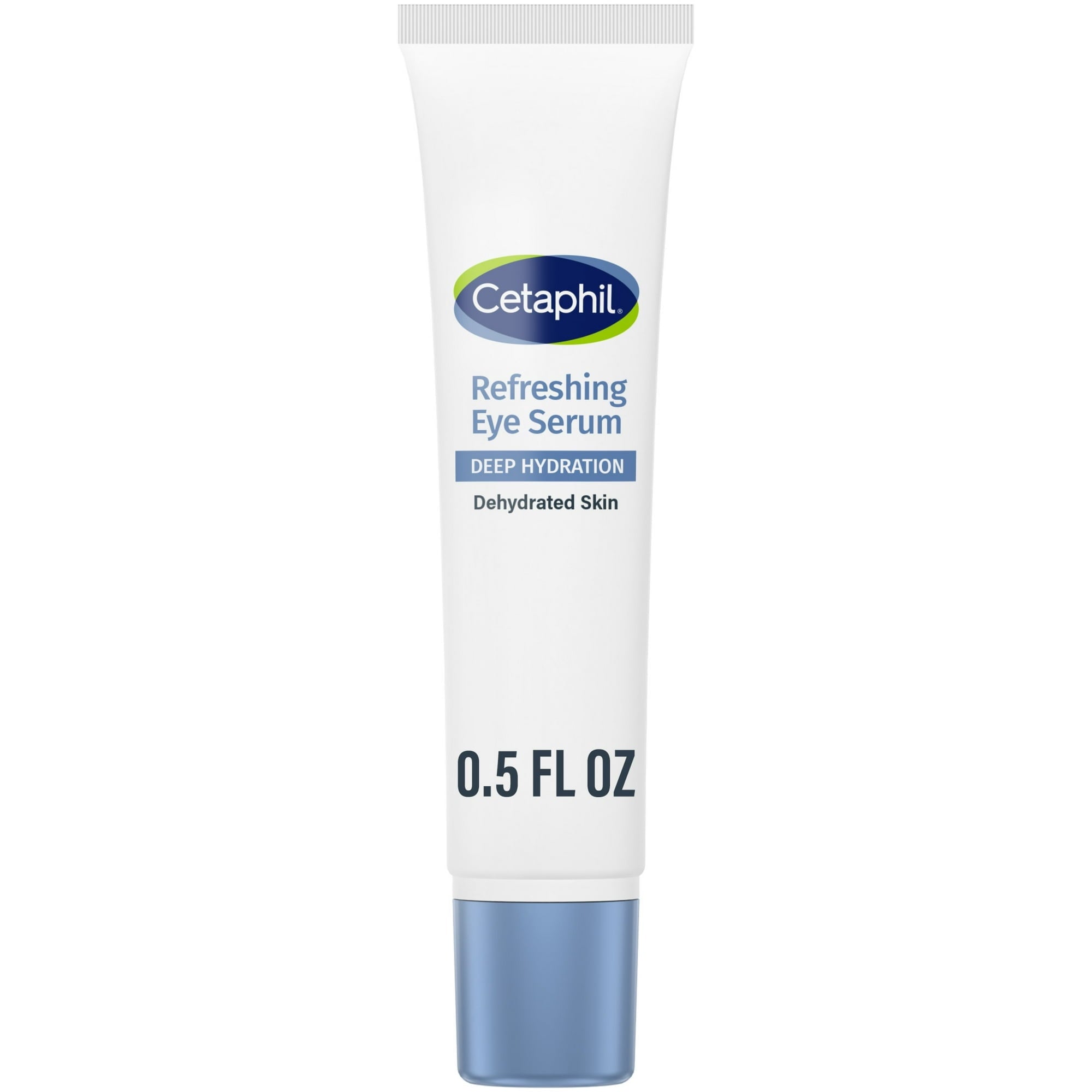 CETAPHIL Deep Hydration Refreshing Eye Serum | 0.5 fl oz | 48Hr Hydrating Under Eye Cream to Reduce the Appearance of Dark Circles | With Hyaluronic Acid, Vitamin E & B5 (Packaging May Vary)