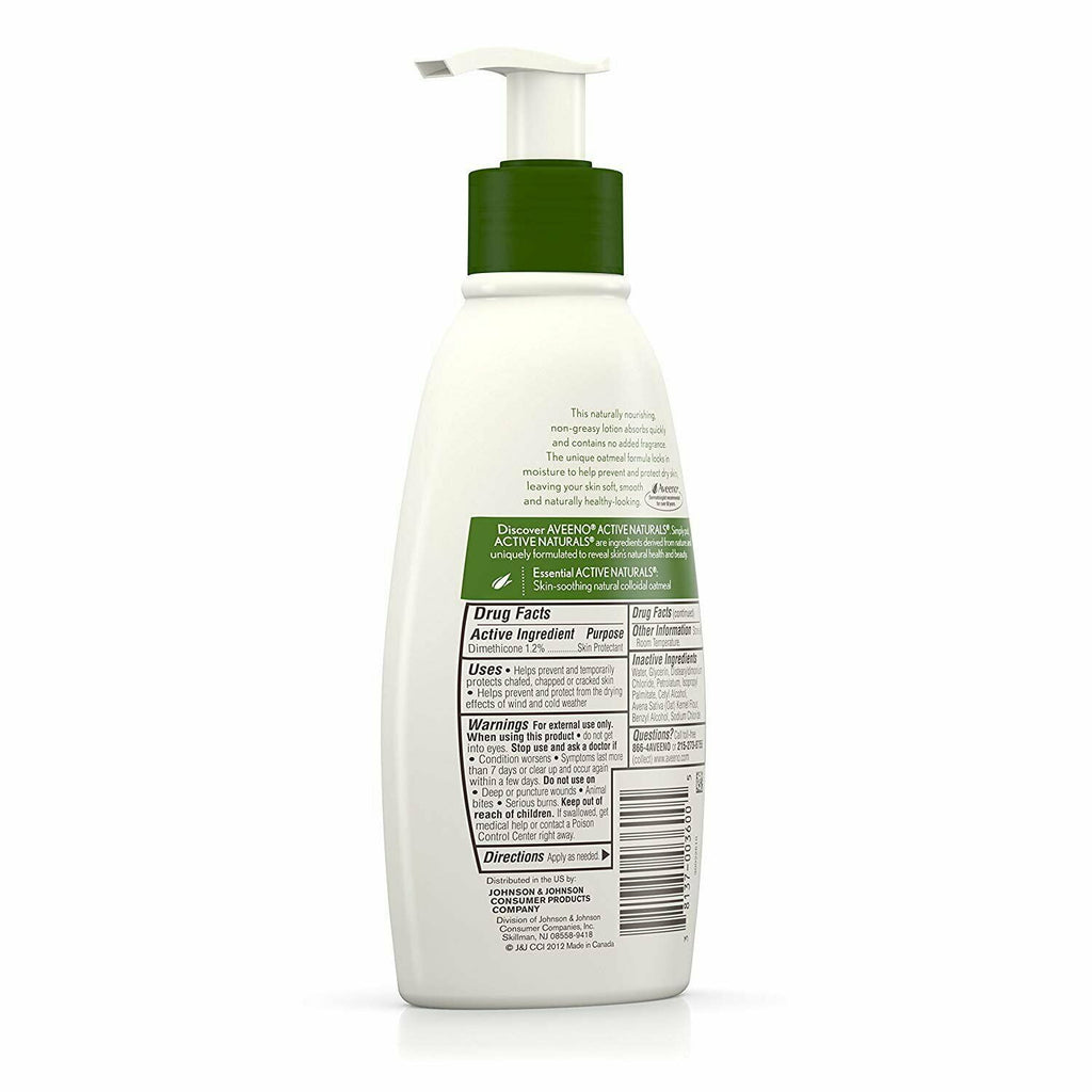 Aveeno Daily Moisturizing Lotion Nourish Dry Skin Soothing Oat 12 oz,2-Pack