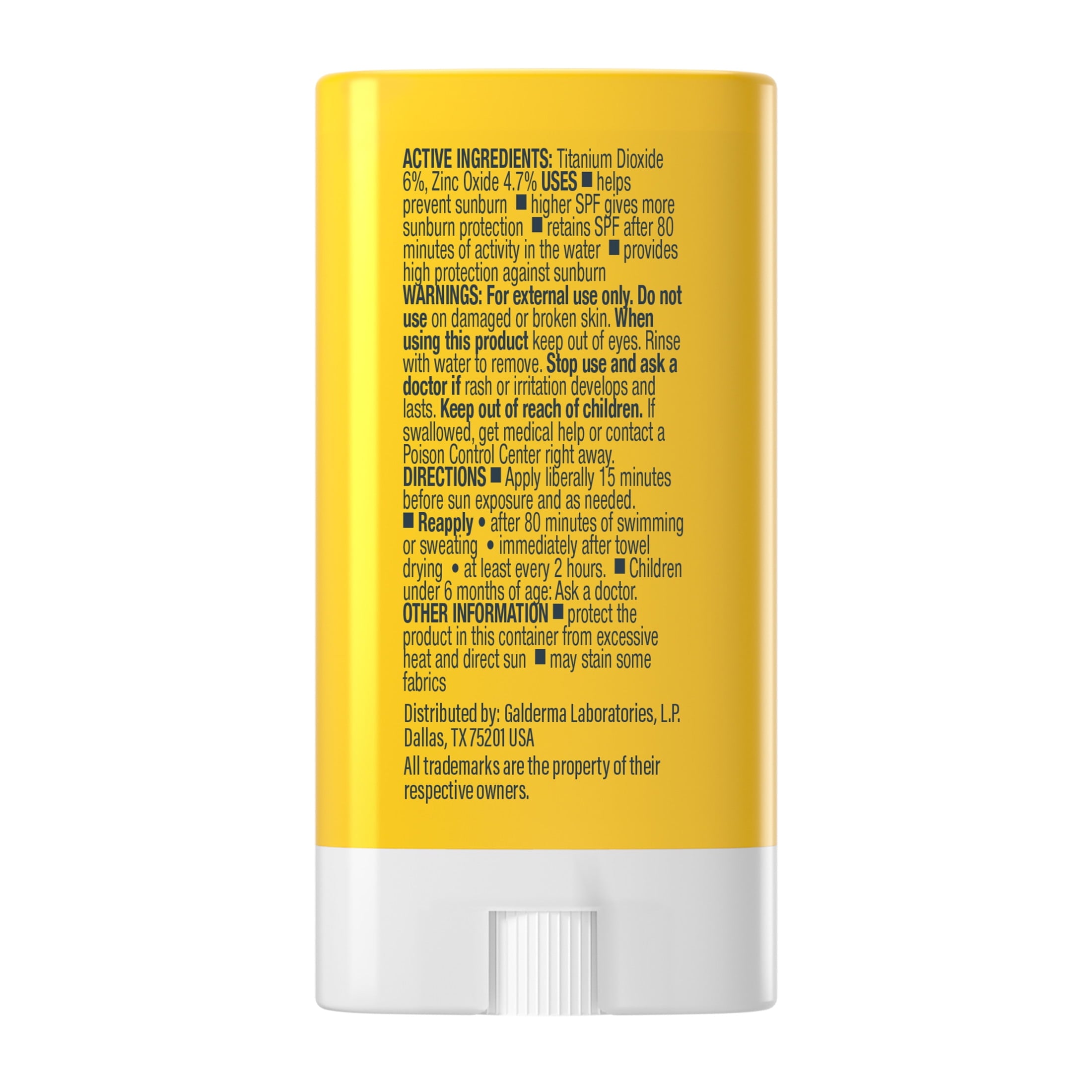 Cetaphil Sheer Mineral Face Sunscreen Stick, SPF 50, Travel Size, 0.5 oz