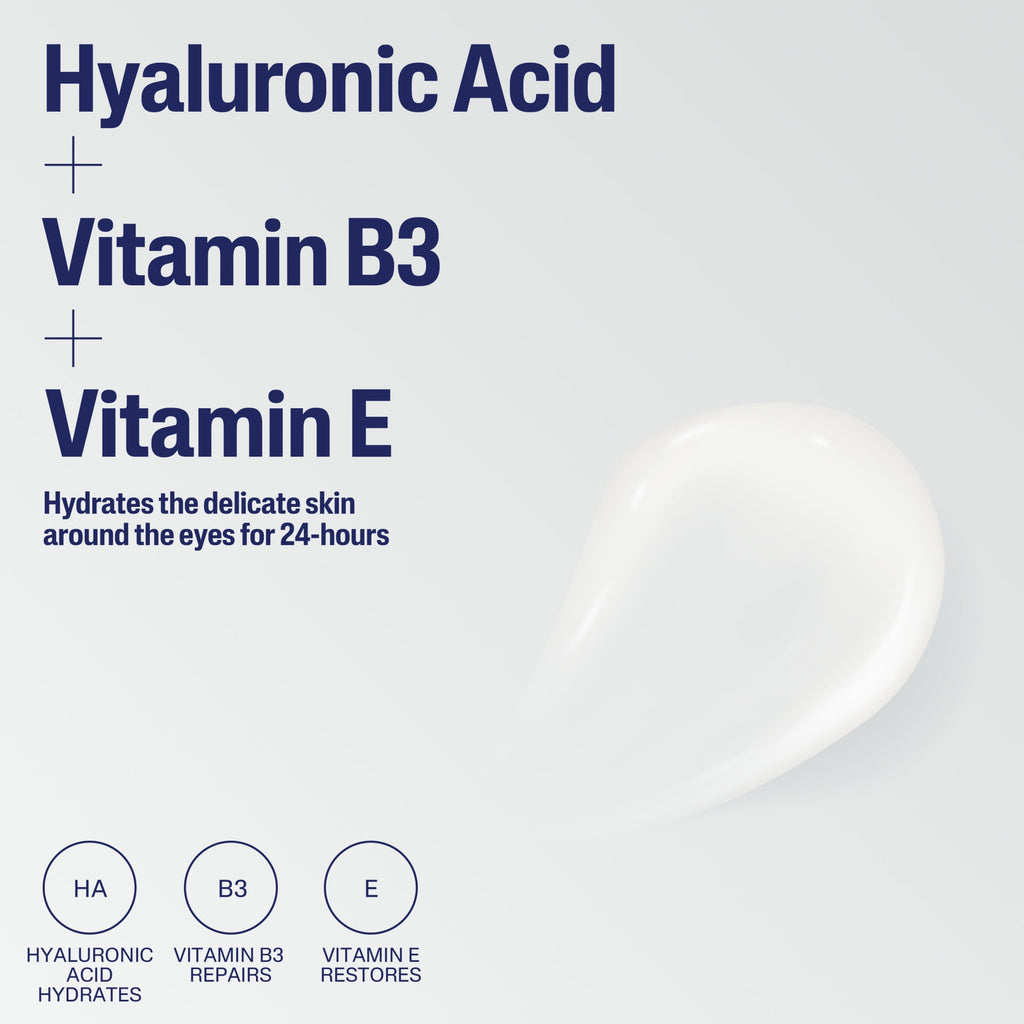 Cetaphil Daily Hydrating Eye Gel Cream for Sensitive Skin with Hyaluronic Acid, 0.5 fl oz