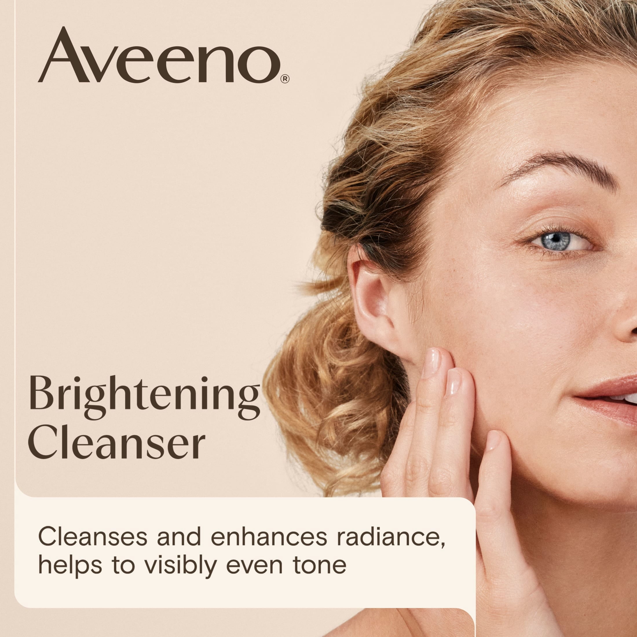 Aveeno Positively Radiant Brightening Cleanser, Soy Extract, 11 fl. oz
