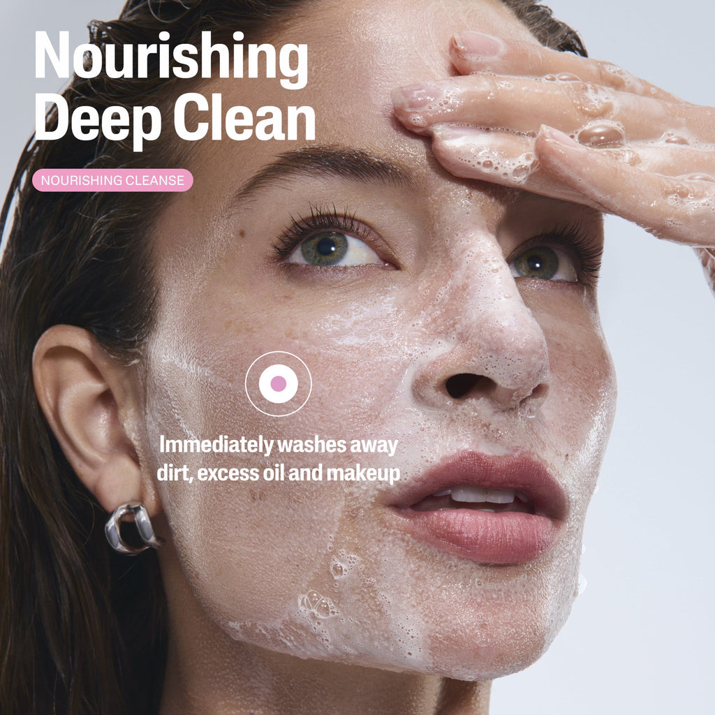 Cetaphil Nourishing Oil to Foam Facial Cleanser, Daily Face Wash for Normal to Dry Skin, 16 fl oz