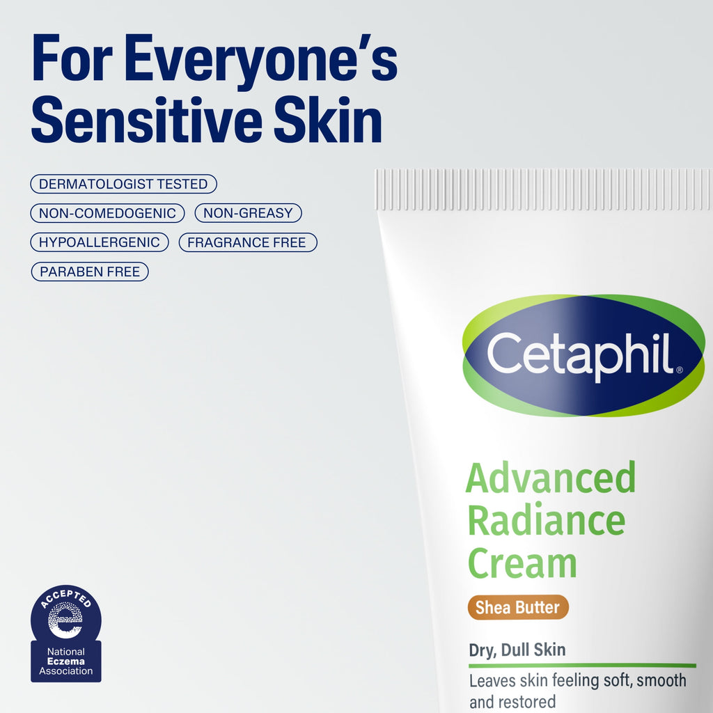 CETAPHIL Advanced Radiance Cream with Shea Butter, 6 oz, For Dry, Dull Skin, More Radiant Skin
