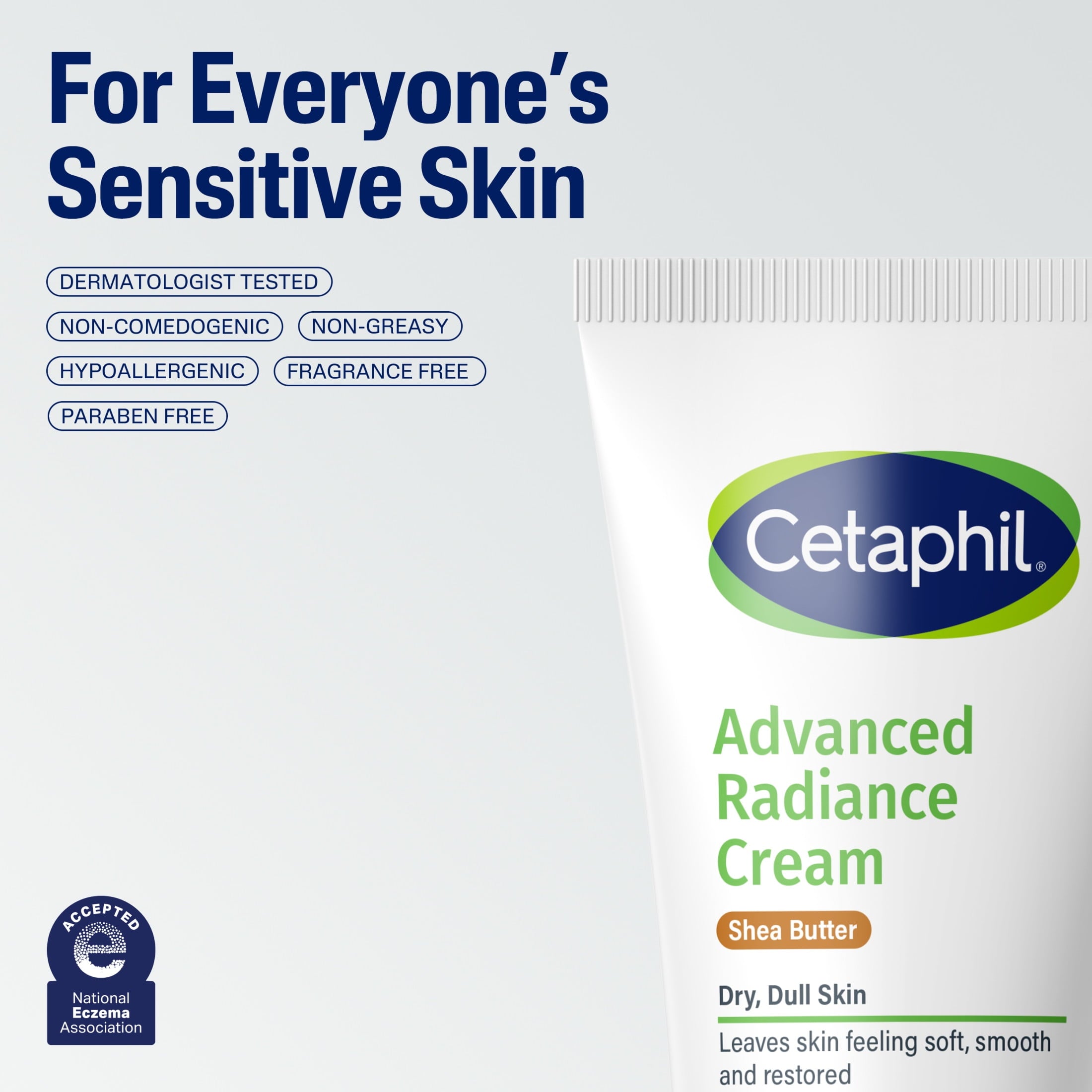 CETAPHIL Advanced Radiance Cream with Shea Butter, 6 oz, For Dry, Dull Skin, More Radiant Skin