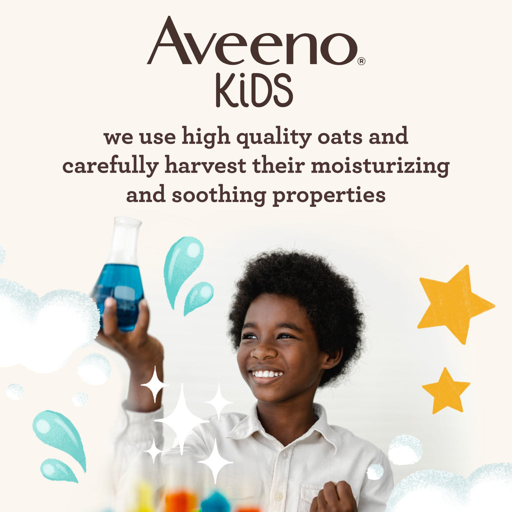 Aveeno Kids Face and Body Gel Cream Lotion for Sensitive Skin, 8 oz