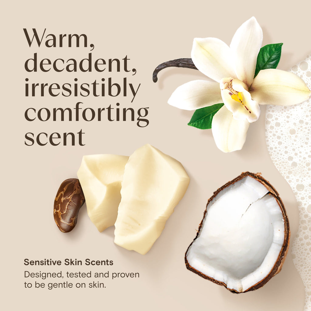 Aveeno Daily Moisturizing Body Wash, Cocoa Butter Vanilla Scent, 18 fl. oz