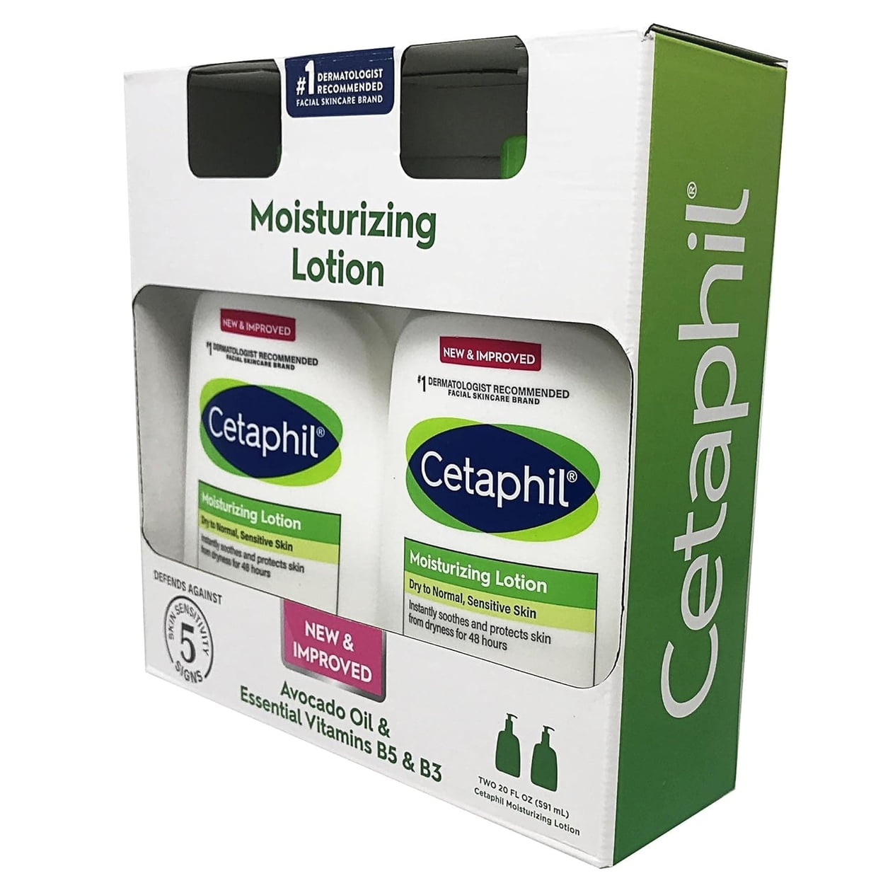 Cetaphil Moisturing Lotion Dry to Normal Sensitive Skin 20 Fl Oz (2 Pack)