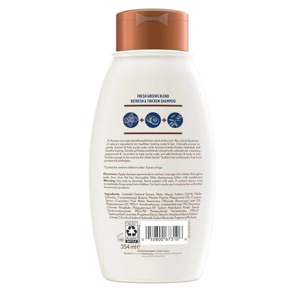 Cucumber & Rosemary Natural Volumizing Shampoo