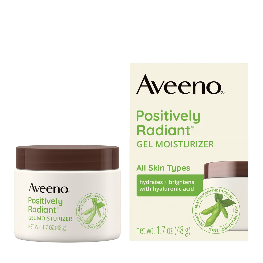 Aveeno Positively Radiant Brightening Gel Face Moisturizer, 1.7 oz