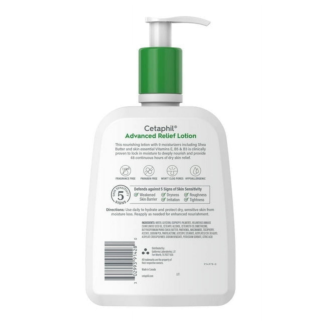 Cetaphil DailyAdvance Ultra Hydrating Lotion for Dry/Sensitive Skin 16 oz (Pack of 3)