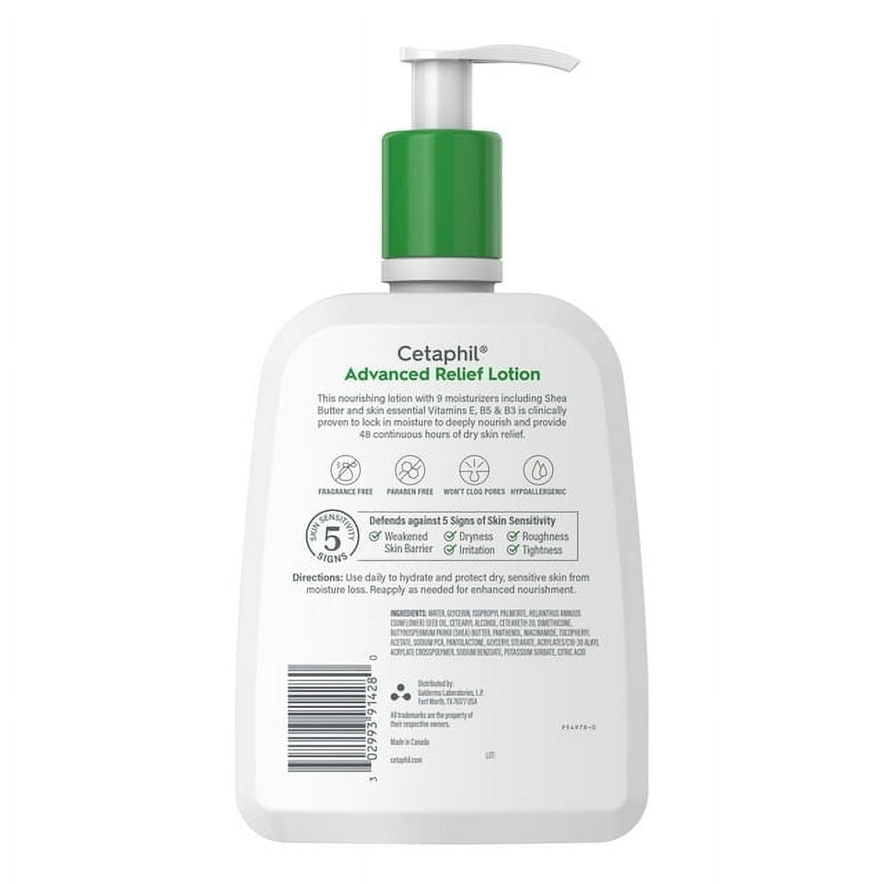 Cetaphil DailyAdvance Ultra Hydrating Lotion for Dry/Sensitive Skin 16 oz (Pack of 3)