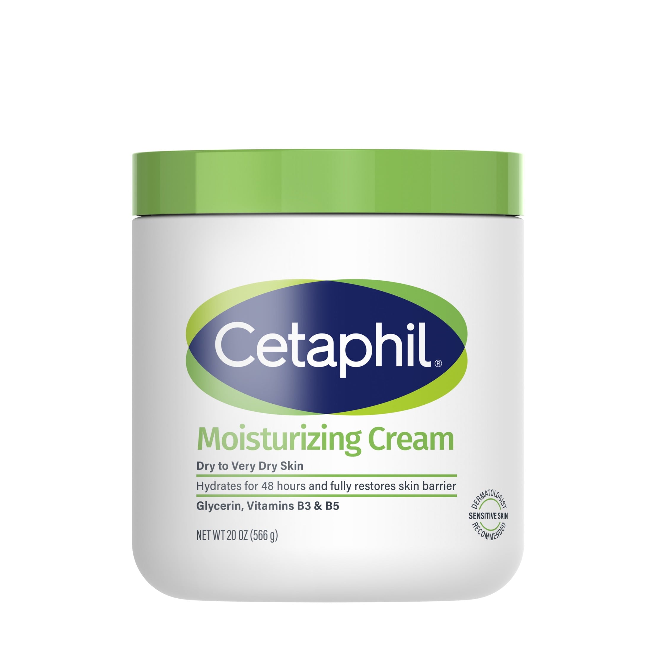 Cetaphil Moisturizing Cream for Dry to Very Dry Skin, Unscented, 20 fl oz