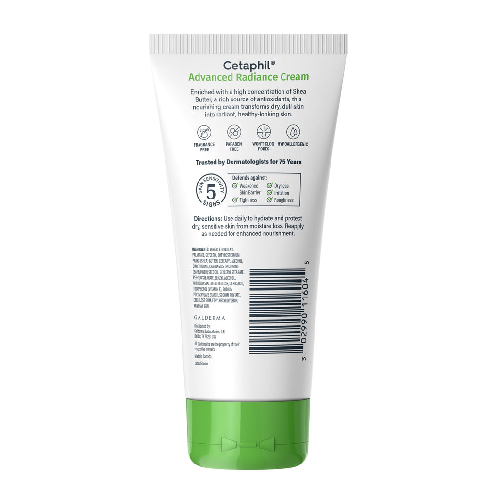 CETAPHIL Advanced Radiance Cream with Shea Butter, 6 oz, For Dry, Dull Skin, More Radiant Skin