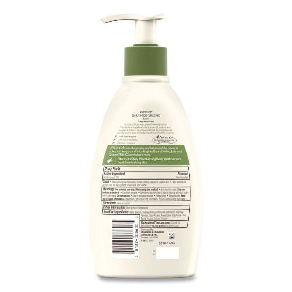 New Aveeno Active Naturals Daily Moisturizing Lotion, 12 oz Pump Bottle,Each