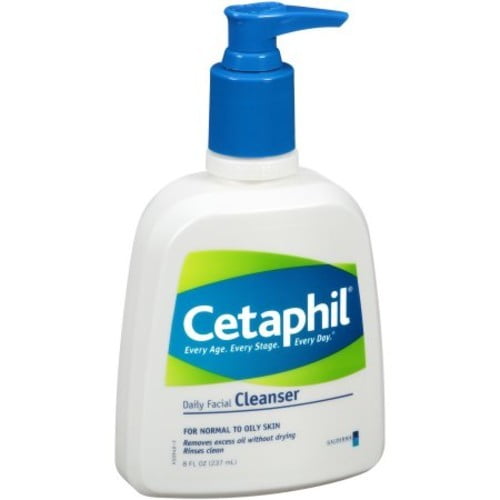 Cetaphil Daily Facial Cleanser for Normal to Oily Skin, 8 Oz - 2 Pack